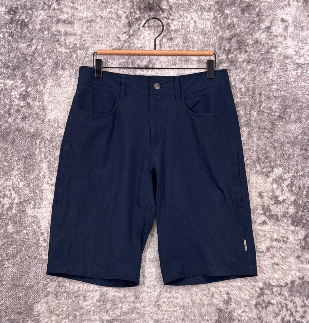 Club Ride Mountain Surf Shorts Small Mens 12" Blue Cycling MTB